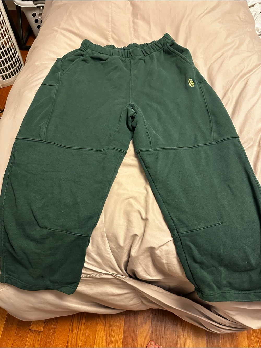 Free People Green Barrel Sweatpants forest Green